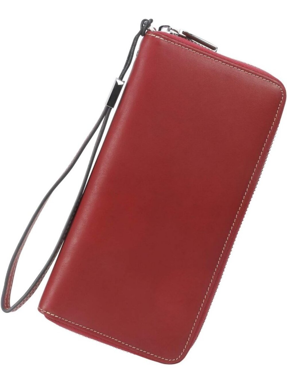 Large Capacity RFID Blocking Leather Wallet & Phone Holder Clutch - Vintage Rose
